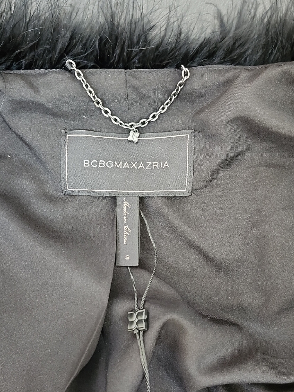 NEW - BCBGMaxAzria "Zoey" Black Ostrich Feather Jacket - Picture 9 of 13